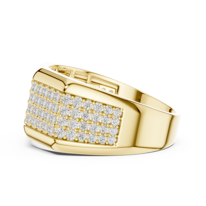 Men's Premium Lab Diamond Studded Statement Ring