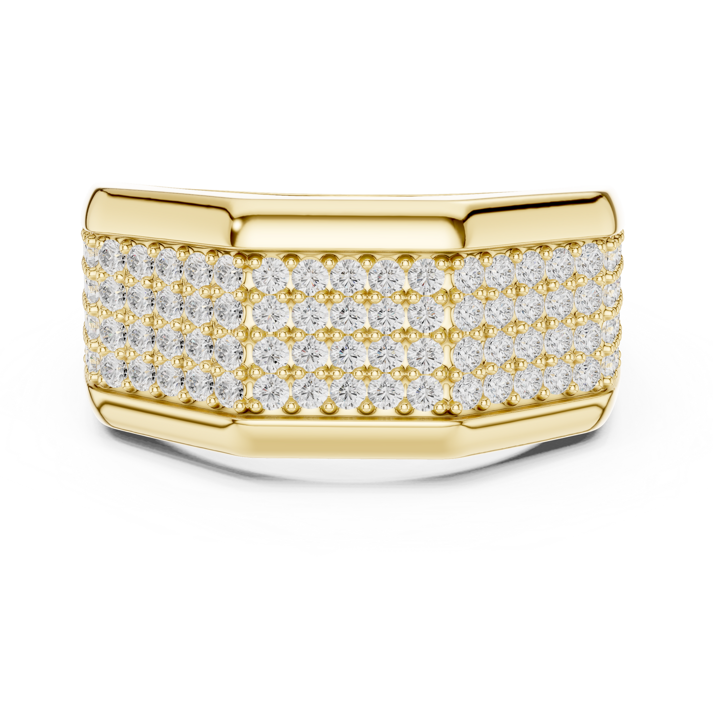 Men's Premium Lab Diamond Studded Statement Ring