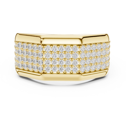 Men's Premium Lab Diamond Studded Statement Ring