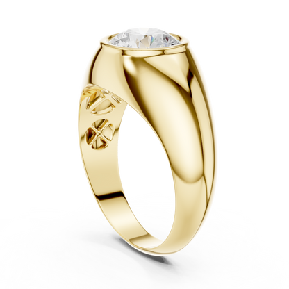 Sacred Strength – 2 Carat Lab Diamond Wedding Ring for Men