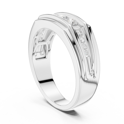 Bold & Elegant – Men’s Minimal Lab Diamond Ring