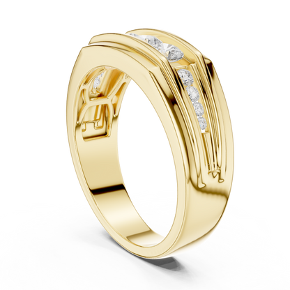 Bold & Elegant – Men’s Minimal Lab Diamond Ring