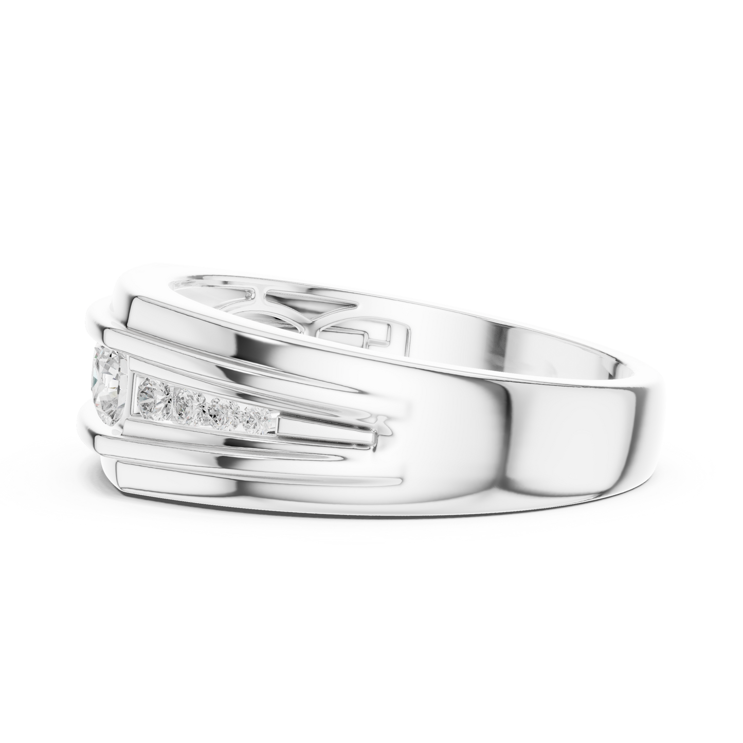 Bold & Elegant – Men’s Minimal Lab Diamond Ring