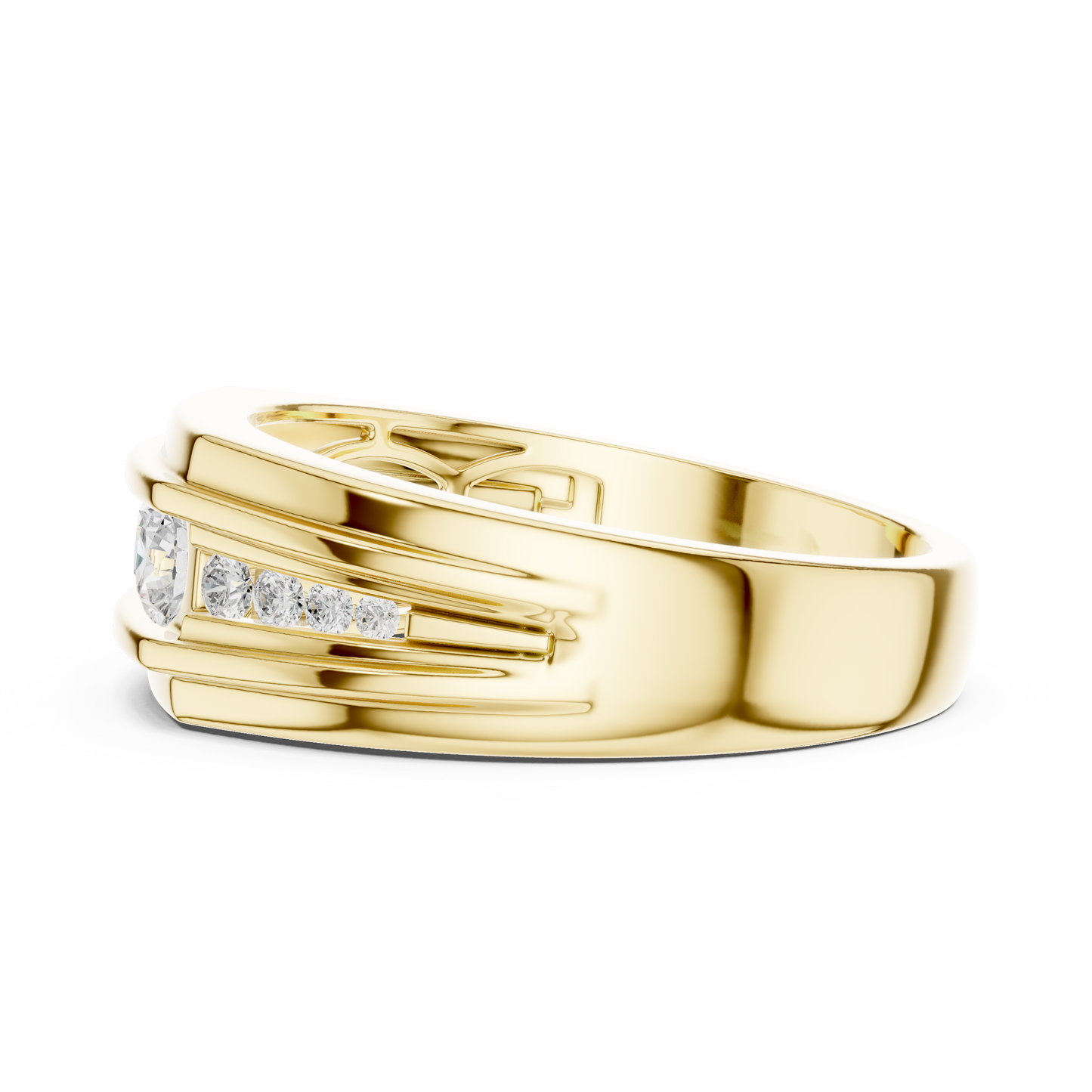 Bold & Elegant – Men’s Minimal Lab Diamond Ring