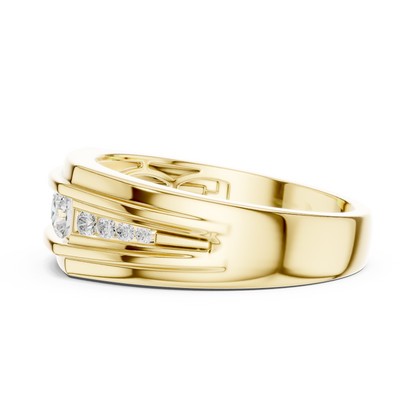 Bold & Elegant – Men’s Minimal Lab Diamond Ring