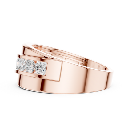 Legacy Men's Band Ring with Round Lab Diamonds