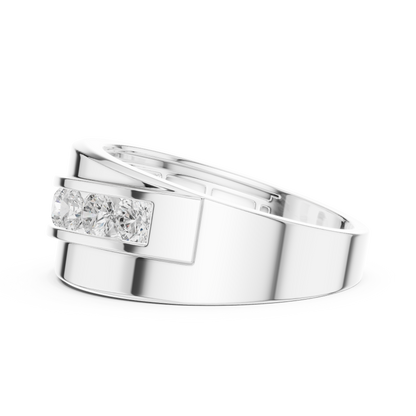 Legacy Men's Band Ring with Round Lab Diamonds