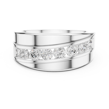 Legacy Men's Band Ring with Round Lab Diamonds