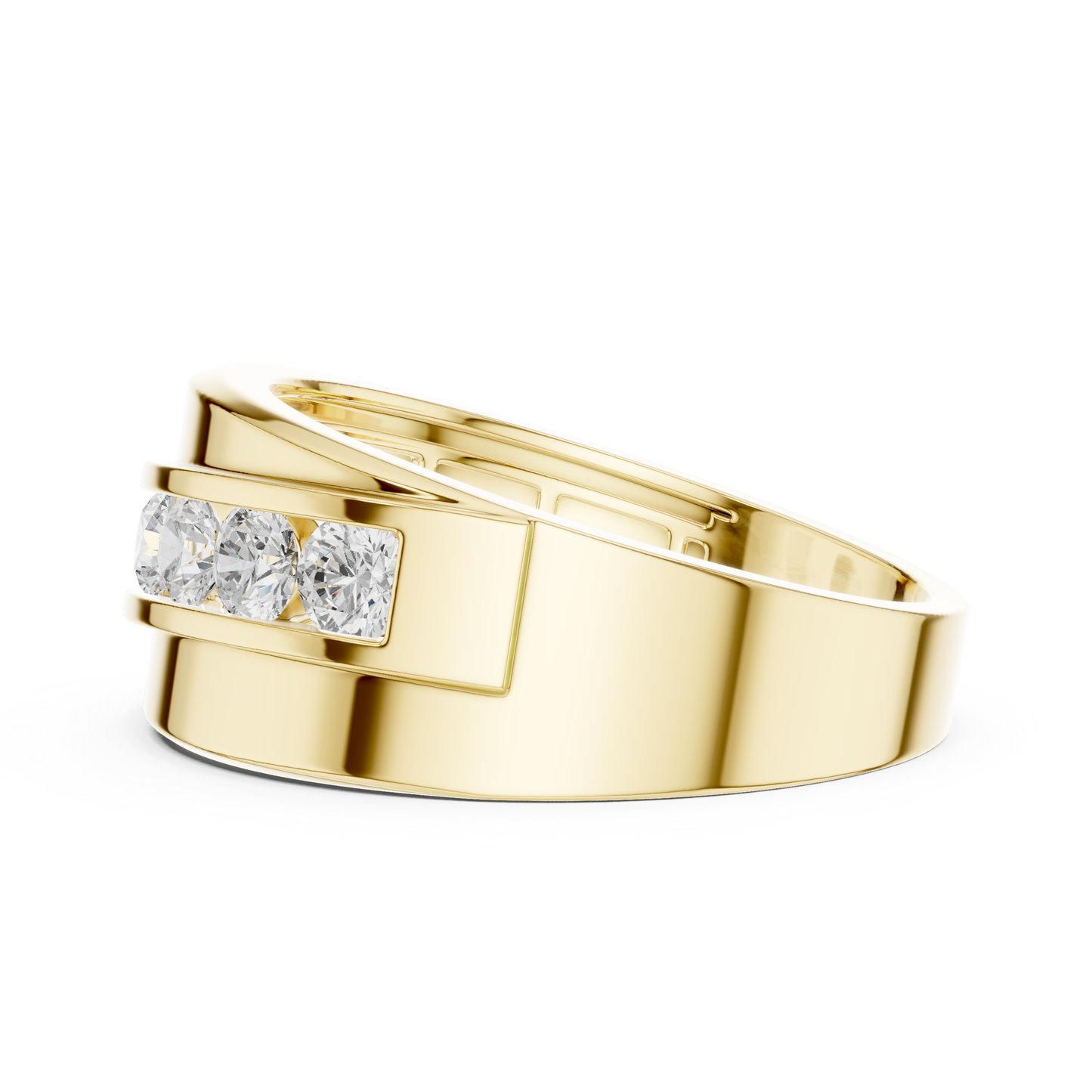 Legacy Men's Band Ring with Round Lab Diamonds