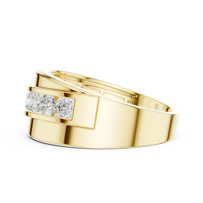 Legacy Men's Band Ring with Round Lab Diamonds