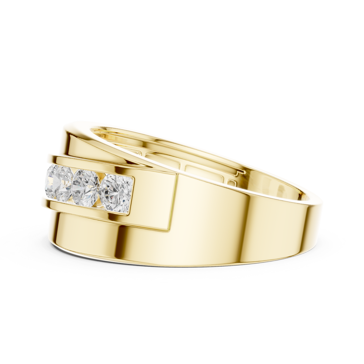 Legacy Men's Band Ring with Round Lab Diamonds