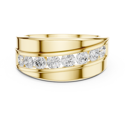 Legacy Men's Band Ring with Round Lab Diamonds