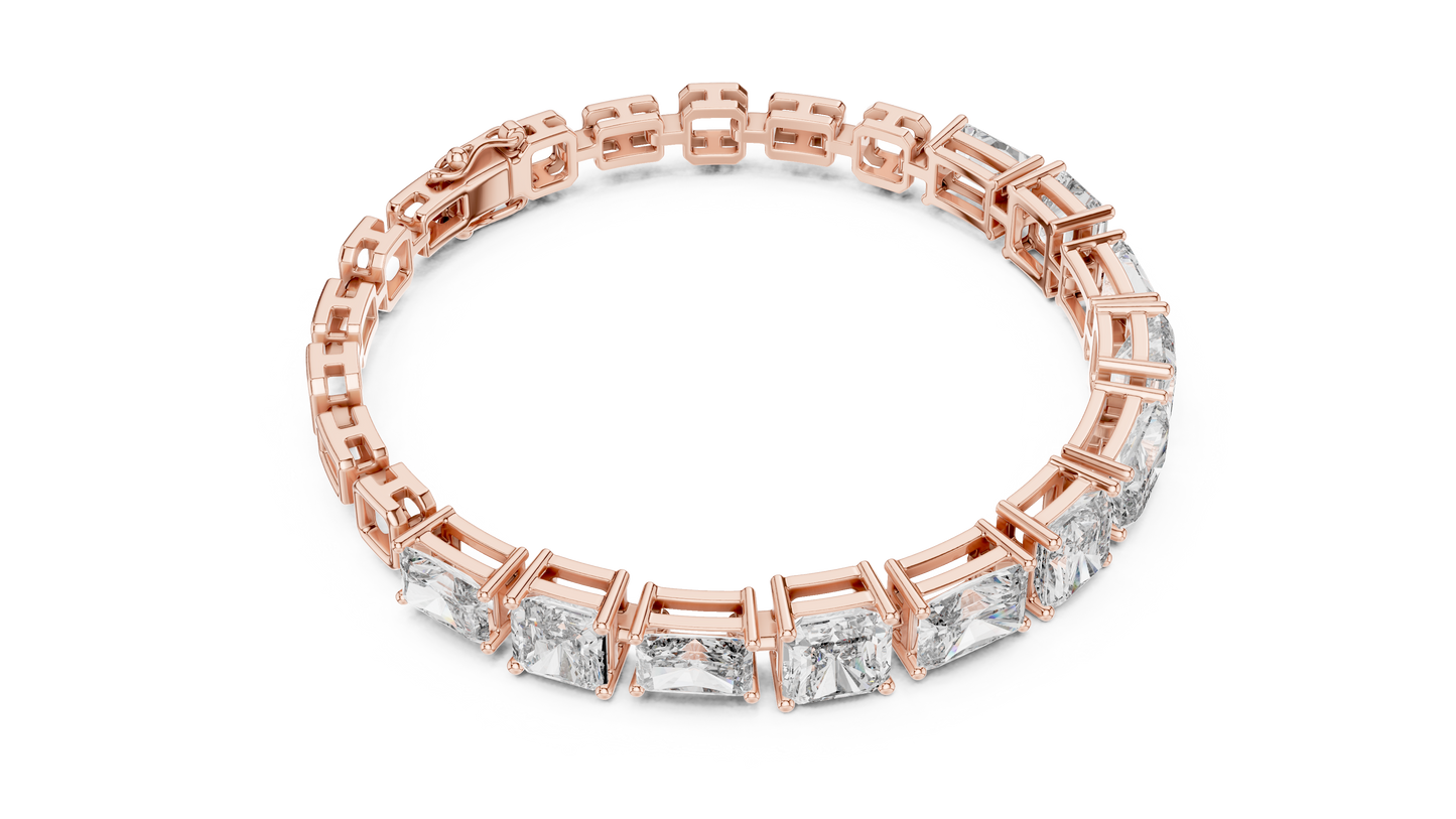 Minimal Lab Grown Diamond Bracelet For Women