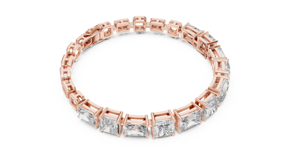 Minimal Lab Grown Diamond Bracelet For Women