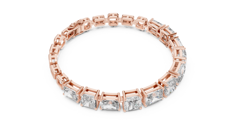 Minimal Lab Grown Diamond Bracelet For Women