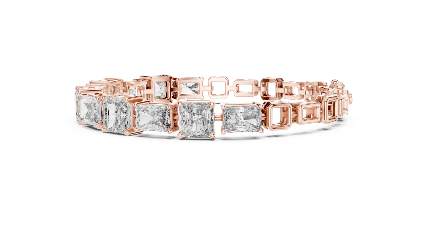 Minimal Lab Grown Diamond Bracelet For Women