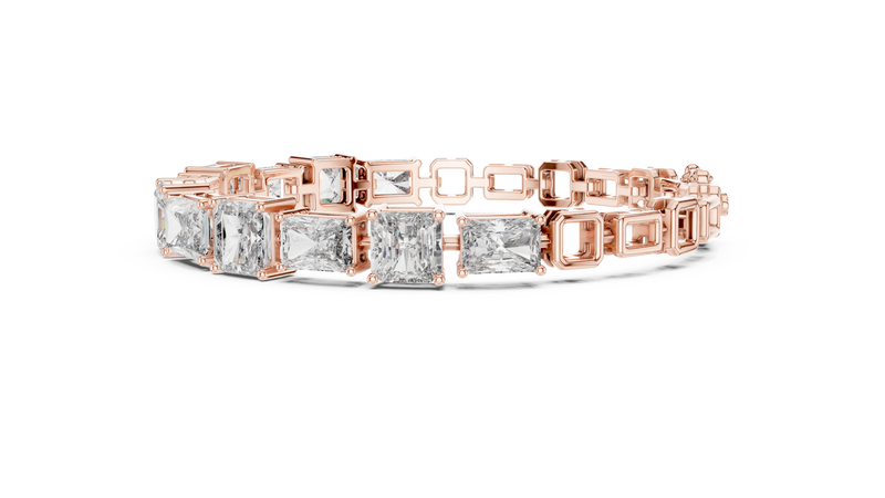 Minimal Lab Grown Diamond Bracelet For Women