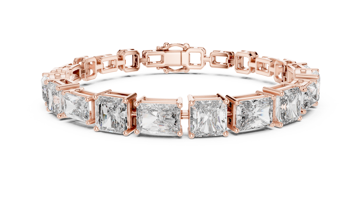 Minimal Lab Grown Diamond Bracelet For Women