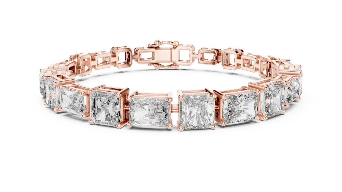Minimal Lab Grown Diamond Bracelet For Women