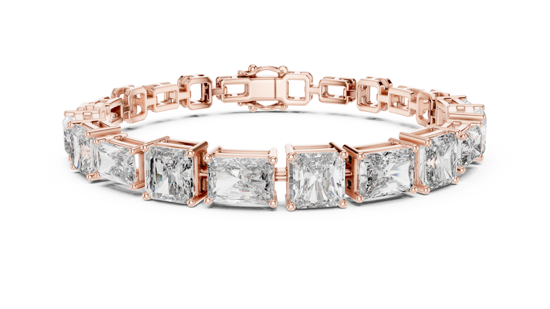 Minimal Lab Grown Diamond Bracelet For Women