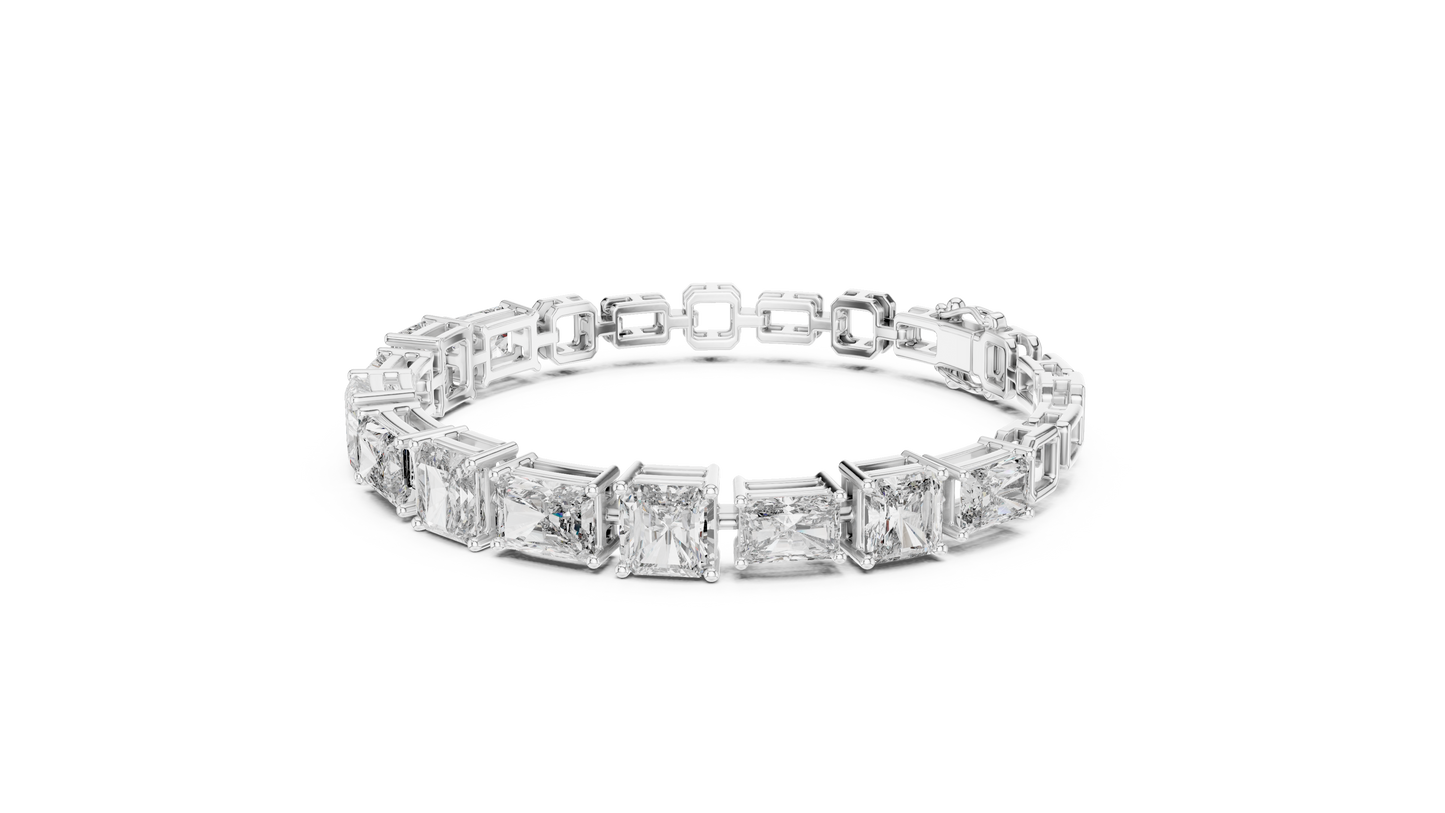 Minimal Lab Grown Diamond Bracelet For Women