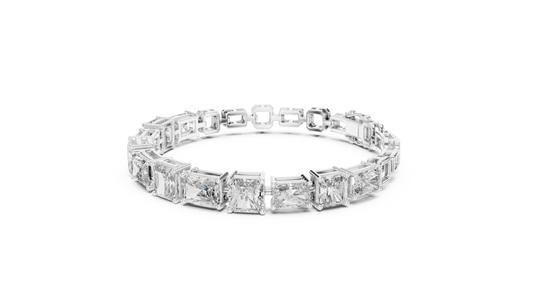 Minimal Lab Grown Diamond Bracelet For Women