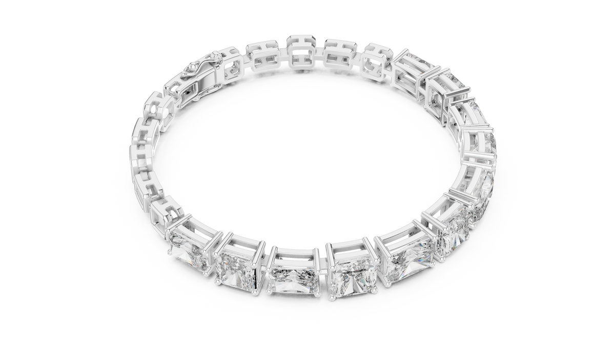 Minimal Lab Grown Diamond Bracelet For Women