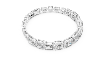 Minimal Lab Grown Diamond Bracelet For Women