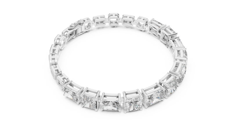 Minimal Lab Grown Diamond Bracelet For Women