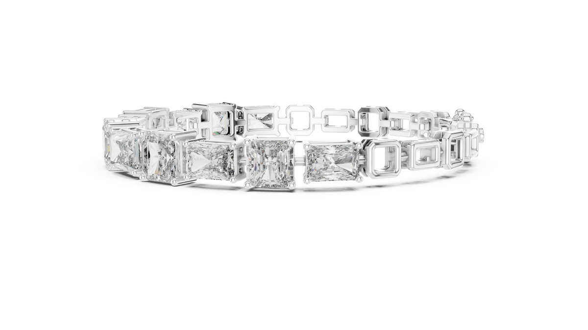 Minimal Lab Grown Diamond Bracelet For Women