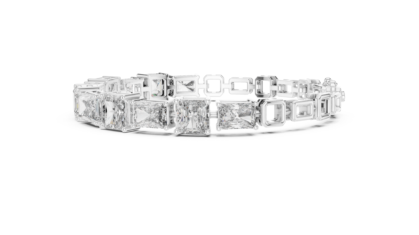 Minimal Lab Grown Diamond Bracelet For Women