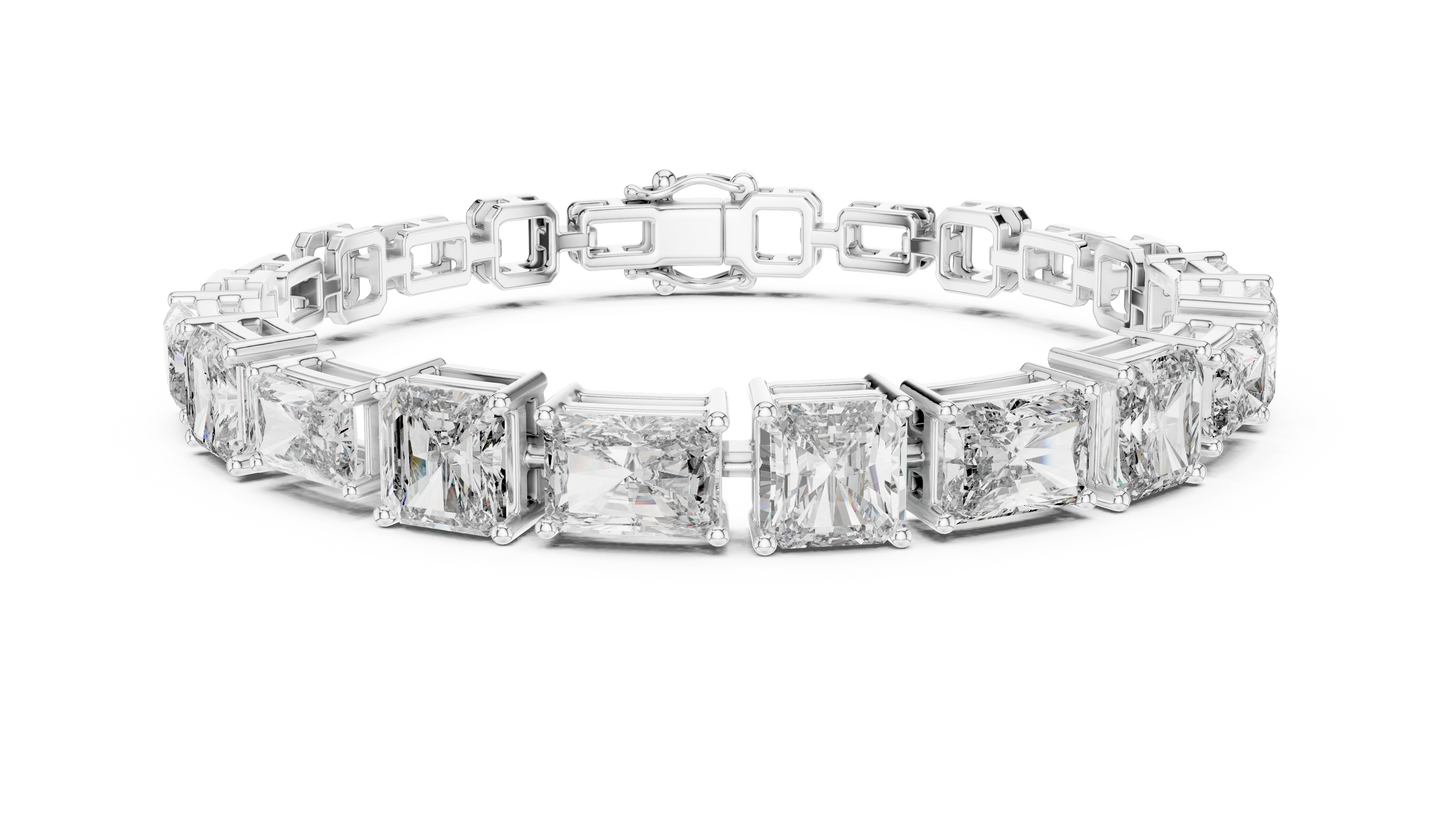 Minimal Lab Grown Diamond Bracelet For Women