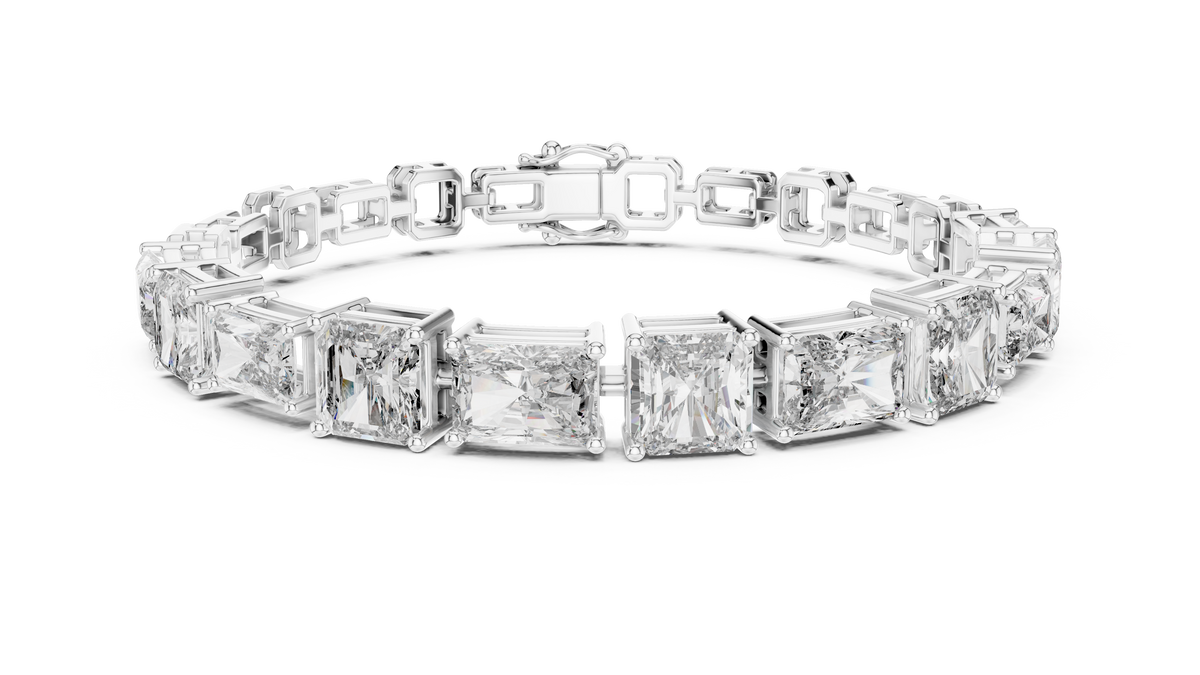 Minimal Lab Grown Diamond Bracelet For Women