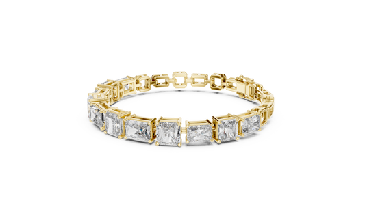 Minimal Lab Grown Diamond Bracelet For Women