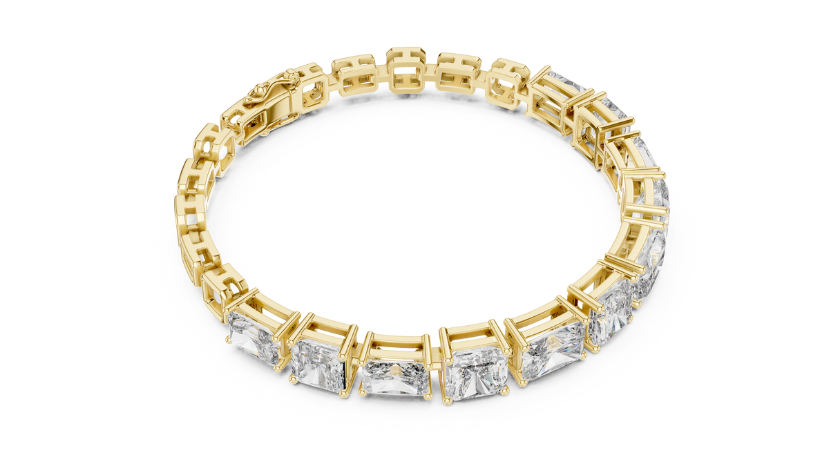 Minimal Lab Grown Diamond Bracelet For Women