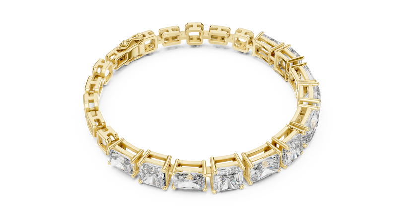 Minimal Lab Grown Diamond Bracelet For Women