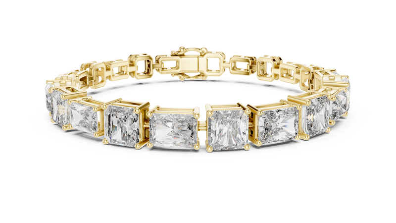 Minimal Lab Grown Diamond Bracelet For Women