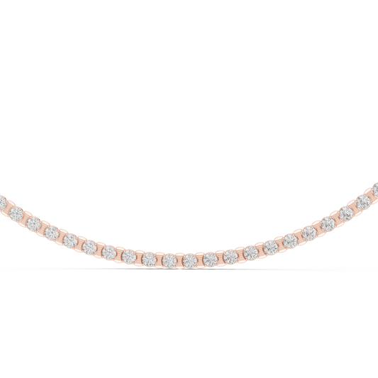 Aurora Spark - Elegant Lab Diamond Tennis Necklace