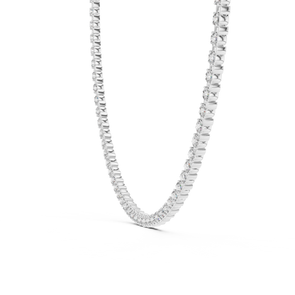 Aurora Spark - Elegant Lab Diamond Tennis Necklace