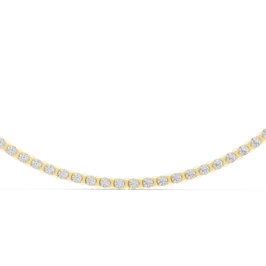 Aurora Spark - Elegant Lab Diamond Tennis Necklace