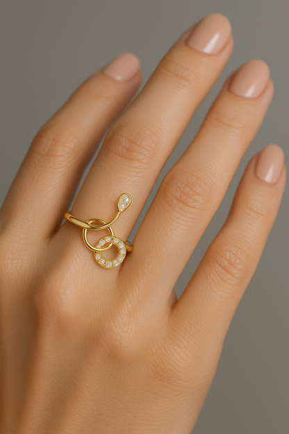 Infinity Knot Lab Grown Diamond Ring