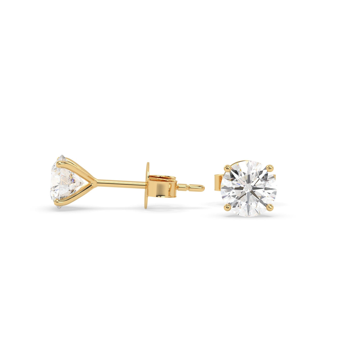 Classic Blissful Solitaire Lab Diamond Martini Studs Earrings