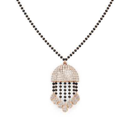 Dome Tassel Forever Lab Diamond Mangalsutra For Bride