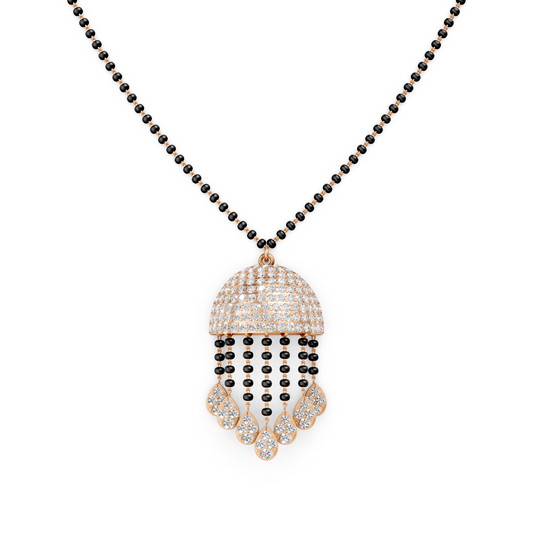 Dome Tassel Forever Lab Diamond Mangalsutra For Bride