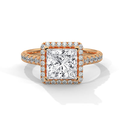 2 Carat Princess Cut Lab Grown Diamond Ring | Anniversary & Engagement Gifts for Women