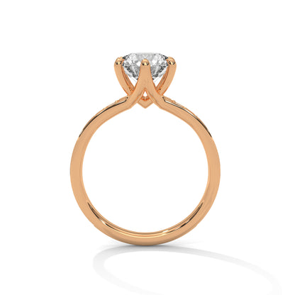 Modish 2 Carat Round Lab Grown Diamond Ring For Women