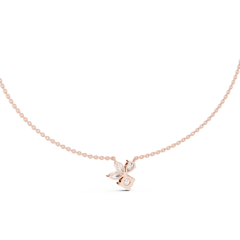 FloraLuxe Lab Diamond Pendant – Perfect Necklace For Teens & Women