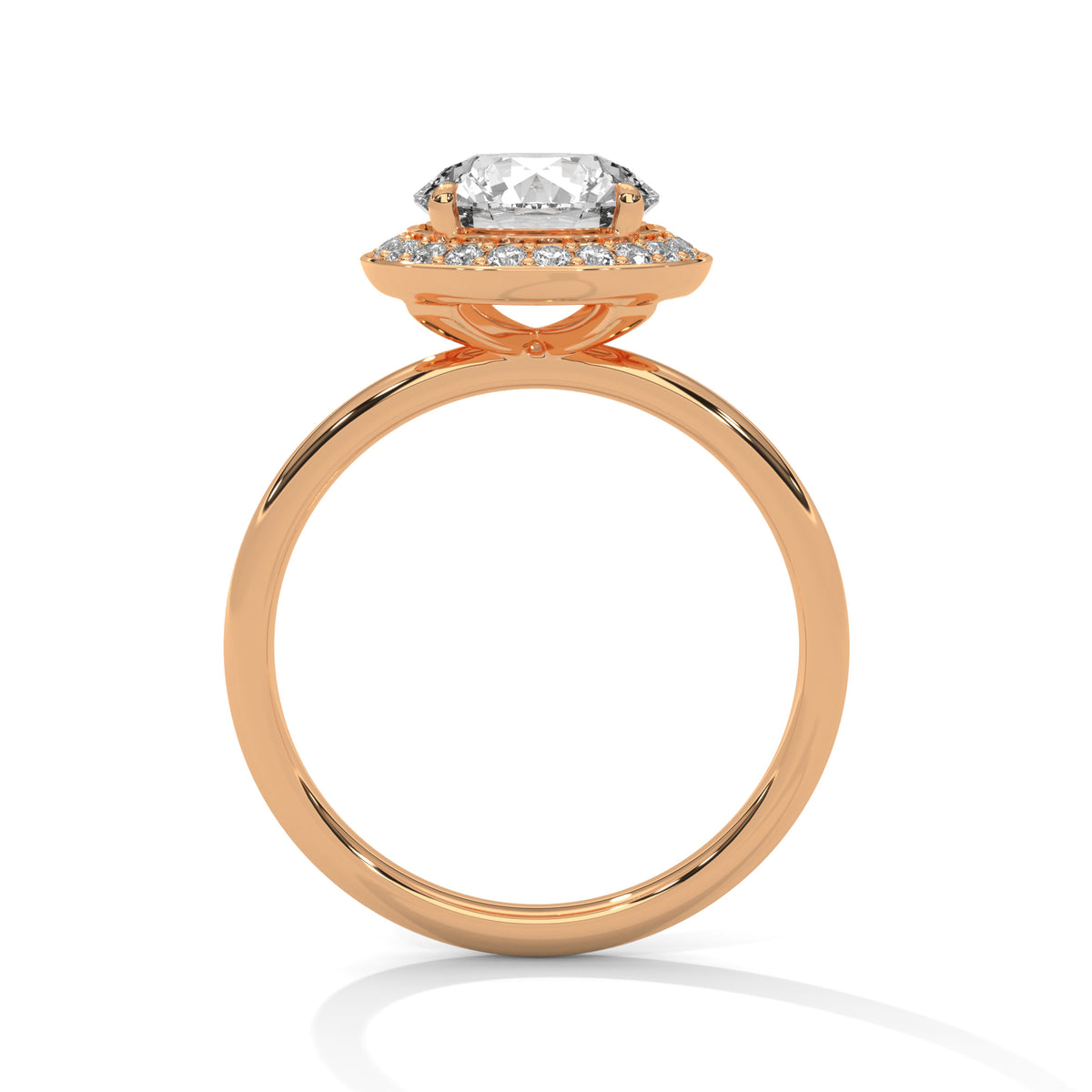 Ripple-Dazzle 2 Carat Round Solitaire Lab Grown Diamond Promise Ring