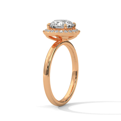 Ripple-Dazzle 2 Carat Round Solitaire Lab Grown Diamond Promise Ring