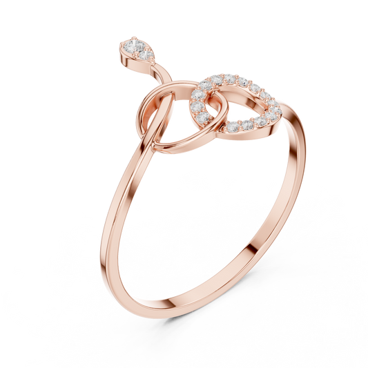 Infinity Knot Lab Grown Diamond Ring